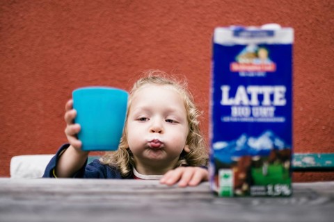 Child with cup