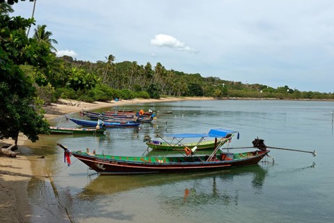 Longtail fishing boats