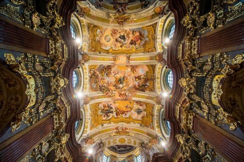 Painted ceiling