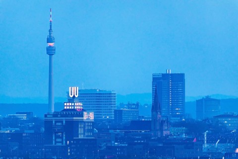 City panorama of Dortmund