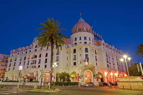 Hotel Le Negresco with palm tree