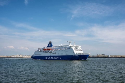 Ferry King Seaways on the Dutch North Sea coast