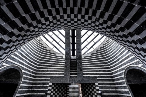 Modern interior of the chapel of Chiesa San Giovanni Battista