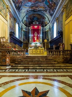 Chancel of Parrocchia Maria SS Church. Annunziata