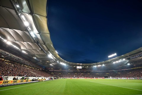 Mercedes-Benz Arena with audience