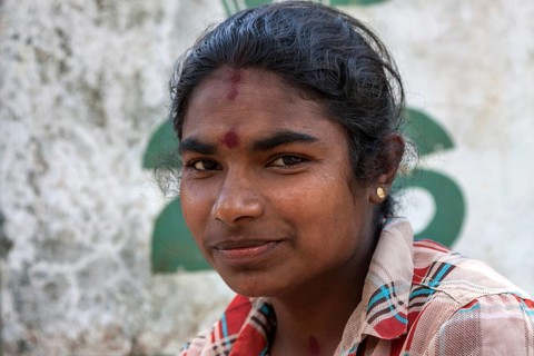 Young native woman