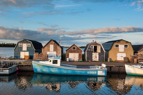 Little fishing boat in Stanley Bridge Harbour