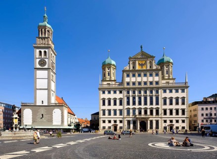 Perlachturm and City Hall at the main square