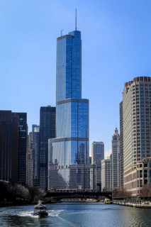 Chicago River with Trump Tower