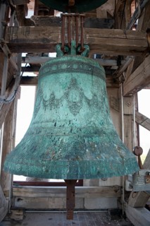 Bell in the bell tower of Sveti Stosija Cathedral