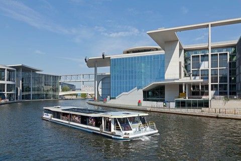 Sightseeing boat on the Spree