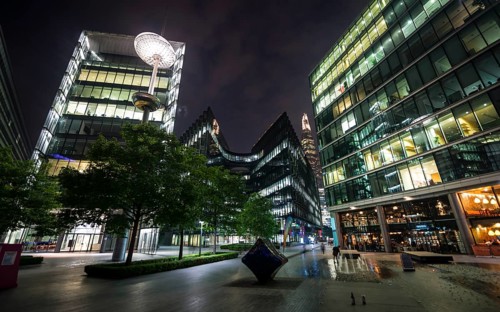 Waterfront at night