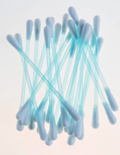 Cotton buds made of plastic