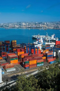 Overlook over the cargo port