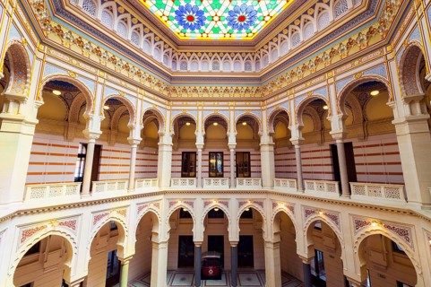 Stained-glass ceiling