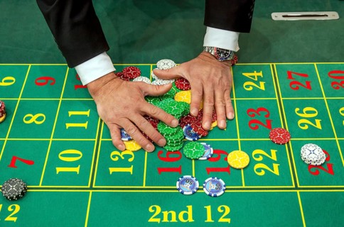 Hand collecting chips