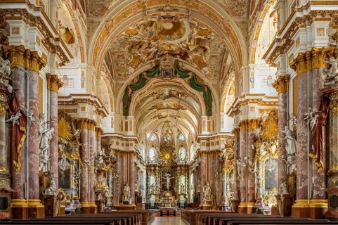 Nave with choir