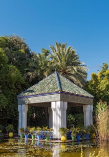 Pavilion at Jardin Majorelle Botanical Garden