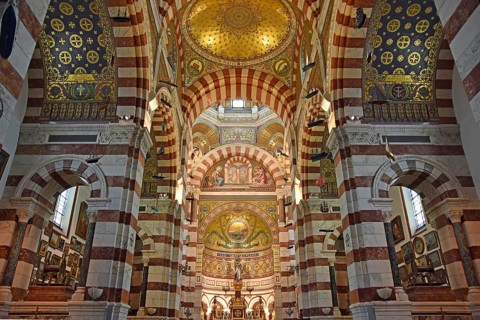 Artistic vaulted ceiling, Marseille
