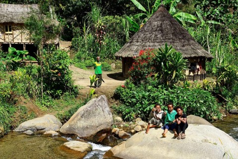 Residents in small village