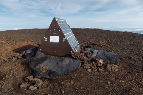 Measuring station at the summit