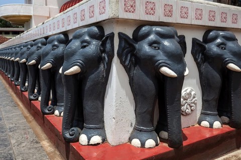 Stone elephants