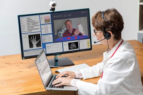 Symbol photo for telemedicine