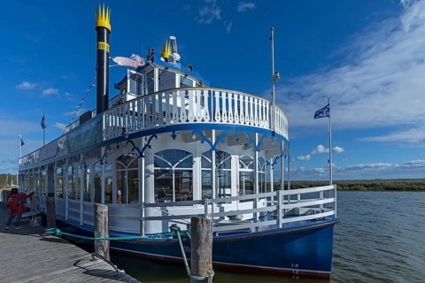 Paddle wheel steamer