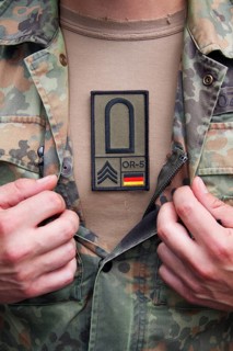 German Armed Forces Rank Patch with rank NCO