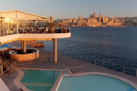 View from Sliema of Valletta