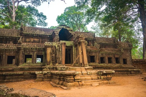 Temple ruin at the eastern entrance