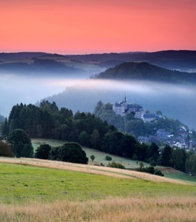 View of castle and village Lauenstein