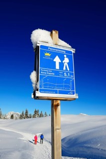 Panorama trail signpost