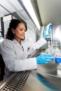 Pharmacist pipetting