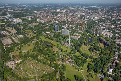 Cityscape with Westfalenpark