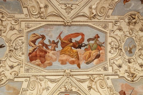 Ceiling painting in the Wallenstein Palace
