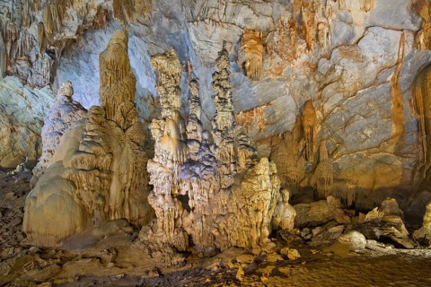 Stalactites and stalagmites