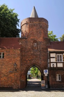 Medieval city walls with Lindenpforte