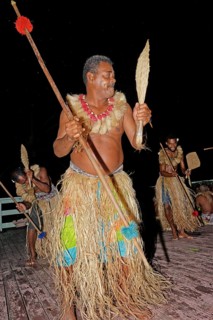 Dancing man at Kava ceremony