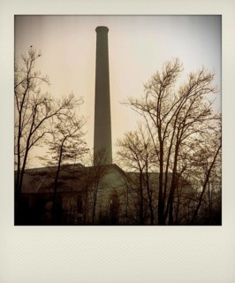 Polaroid effect of Abandoned factory