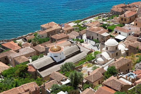 Panoramic view from Upper Town to Lower Town