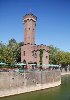 Malakoff Tower and Hafenterrasse cafe