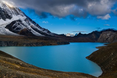 Tilicho Lake in the mountains