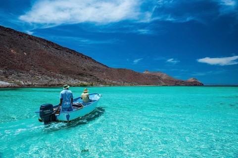 Fisher in boat
