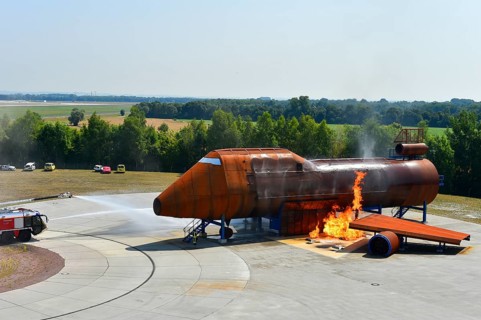 Aircraft fire drill