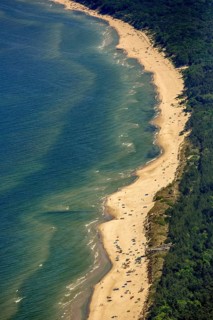 Baltic Sea beach in Kolobrzeg