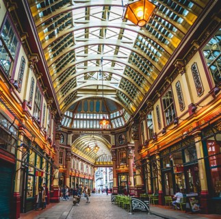 Covered market hall