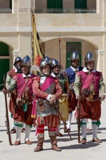 In Guardia Parade in historical uniforms