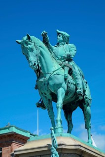 Statue of Swedish military hero Magnus Stenbock