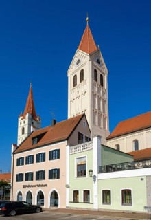 Church steeples of St. Johannes and St. Kastulus